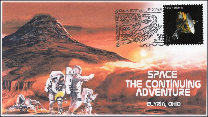 2016, Black River Stamp Club, Mars, New Horizons, Space, 16-358