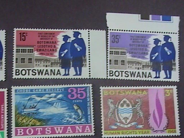 BOTSWANA # 33-46-MINT/NEVER HINGED---4 COMPLETE SETS-----1967-68