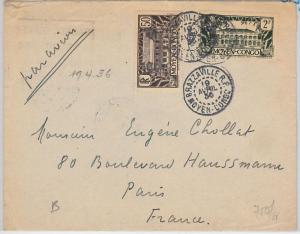 French Colonies: Moyen Congo -  POSTAL HISTORY - COVER to FRANCE 1936