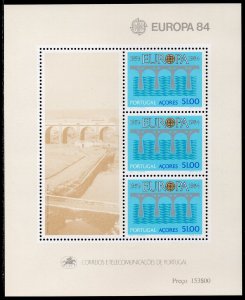 EUROPA CEPT 1984 - Portugal Azores - The 25th Ann. of CEPT - MNH Souvenir Sheet