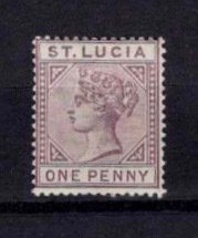 St Lucia 1891-98 Victoria Definitive Die II