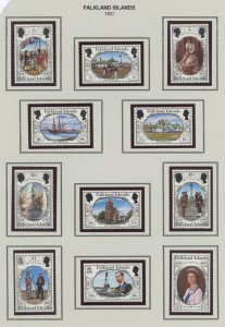 Falkland Islands #360-370 Mint (NH) Single (Complete Set)