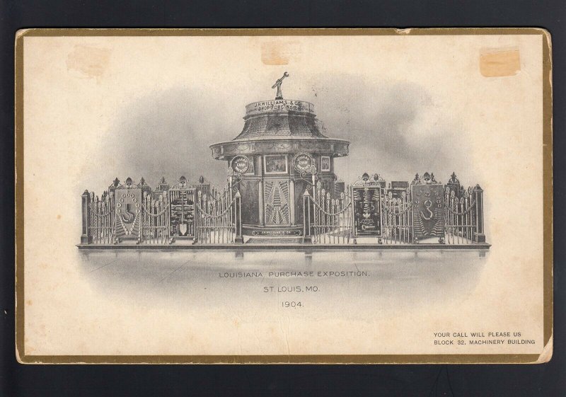 1904 St. Louis EXPO 8x5 Post Card to NY - UNUSUAL