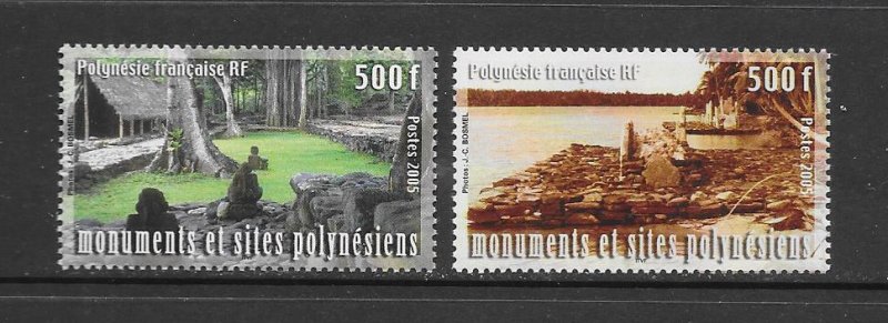 FRENCH POLYNESIA #906-07  MARQUESAN TOHUA  MNH