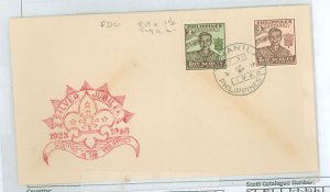 Philippines 528a/529a FDC 10-31-48 - Postal Stationery