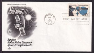 1975 Mariner 10 Sc 1557 FDC Venus / Mercury with Art Craft cachet