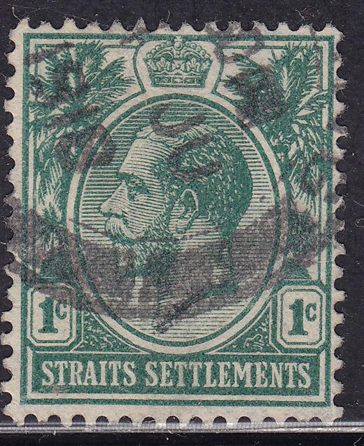 Straits Settlements 149 USED 1912 KGV 1¢