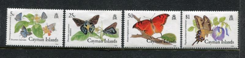 Cayman 590-593, MNH, Insects  Butterflies 1988. x25062