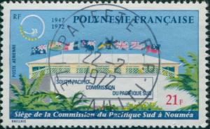 French Polynesia 1972 Sc#C85,SG155 21f Commission Headquarters Noumea FU