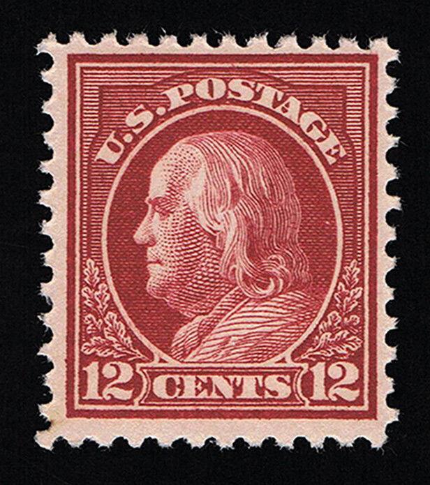 GENUINE SCOTT 512 MINT OG NH 1917 CLARET BROWN FLAT PLATE - DEALER ESTATE SALE