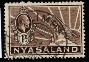 NYASALAND SG115 1934 1d BROWN USED 