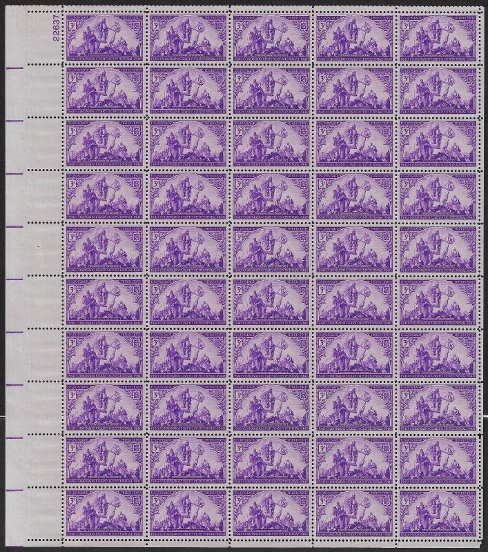 898, MNH 3¢ Coranado Expo - Complete Sheet of 50 Stamps - Stuart Katz