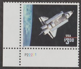 U.S. Scott #2544 Space Stamp - Mint NH Plate Number Single