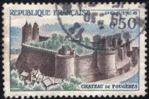 France 943 - Used - 30c Fourgeres Chateau (1960) (cv $0.60)