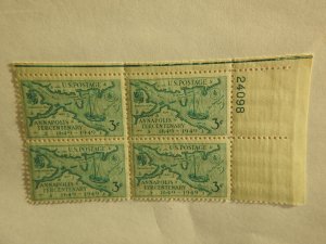 U. S. #984  corner block  Mint  OG  NH