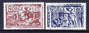 Norway 1980 Nordic Cooperation Issue Complete Mint MNH Set SC 766-767