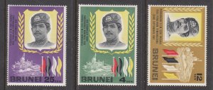 Brunei Scott #135-137 MNH