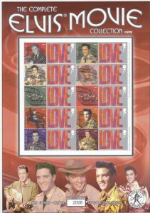 2004 - The Complete Elvis Movie Collection - 4 x Smilers Sheets BC-034-037 MNH