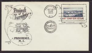 US 1164 Automated Post Office 1960 Boerger U/A FDC