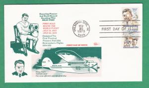 #c96a Wiley Post Airmail Pair - FIRST RANK CACHET - ABA