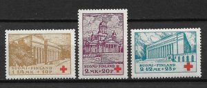 1932 Finland B8-11 Helsinki Landmarks/Red Cross MNH