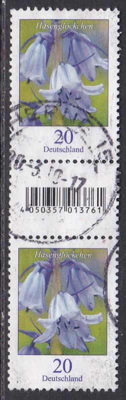 Germany #2969 Gutter Pair F-VF Used Flower