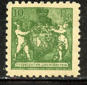 Liechtenstein #59, Perf  9.5 Mint Hinge