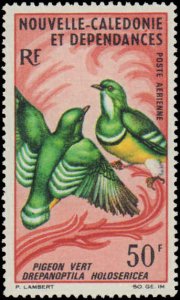 New Caledonia #C48-C49A, Complete Set(3), 1966-1968, Birds, Never Hinged