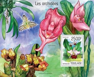 2014 TOGO MNH. ORCHIDS    |  Y&T Code: 832  |  Michel Code: 5686 / Bl.958