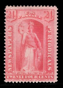 US #PR96 1894 SOFT PAPER PINK NEWSPAPER MINT OG H SCARCE CAT. $3,750 LOT #80772*