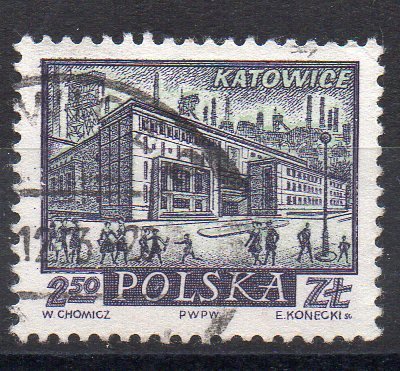 POLAND - 1960 - POLISH CITIES -  KATOWICE - 2,50 - Used -