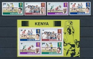 [111085] Kenya 1978 Sport football soccer With souvenir sheet MNH 