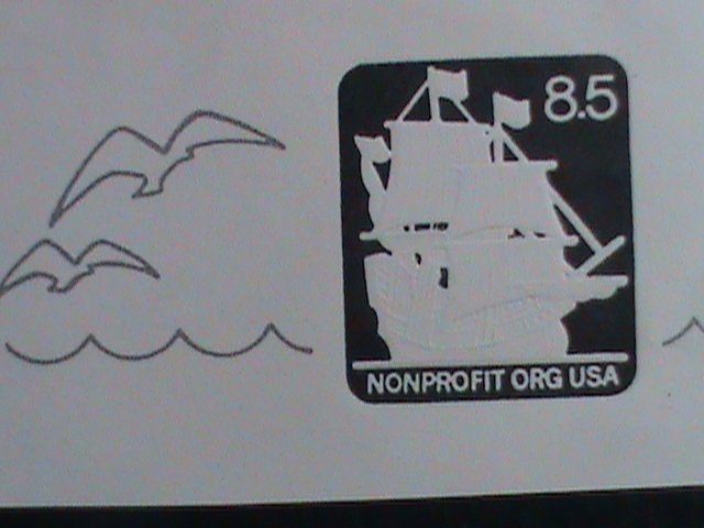 ​UNITED STATES-1985-SC#U 610 MAY FLOWER   MINT CUT SQUARE ENVELOPE VERY FINE