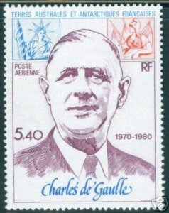 FSAT Scott C60 MNH** Charles de'Gaulle Airmail CV $11