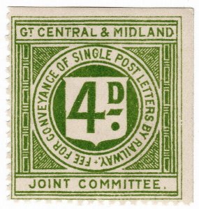 (I.B) Great Central & Midland Joint Committee Railway : Letter 4d 