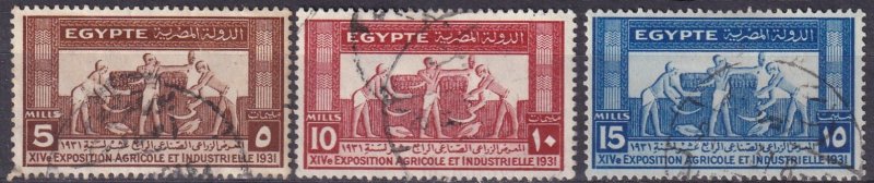 Egypt #163-5 F-VF  Used  CV $4.75 (Z3267)