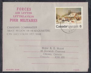 Canada -Apr 1973 Forces Air Letter, Can Iho, South Vietnam