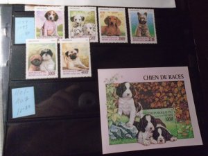 Benin  #  1087-93 MNH  Dogs