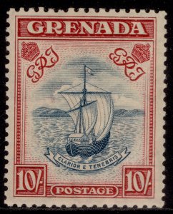 GRENADA GVI SG163, 10s steel blue & carmine, NH MINT. Cat £60.