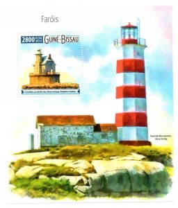 GUINEA BISSAU - LIGHTHOUSES - 2015 - 1 STAMP - M/S -