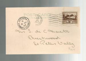 1943 Occupied Jersey Channel Island first day cover fdc postcard St Peters Valle