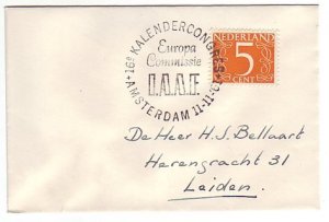 Cover / Postmark Netherlands 1961 European Comm. of the International Amateur At