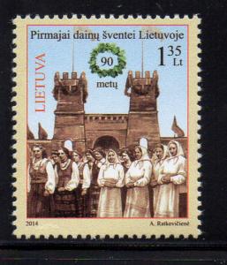 Lithuania Sc 1029 2014 Song Festival stamp mint NH