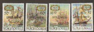 St Vincent #615-8 Mint SPECIMEN