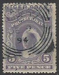 Niger Coast Protectorate #41a Used Queen Victoria (U1)