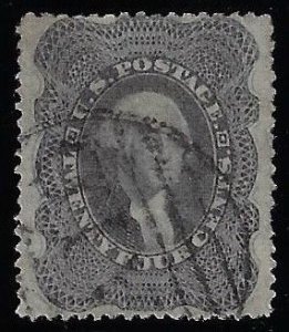 Scott #37 - $350.00 – XF-used – Light “PAID” in grid cancel. Well centered.