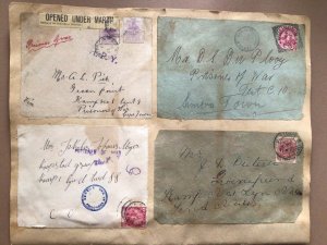 South Africa Boer War Prisoner Of War cover fronts collection on page Ref 61526