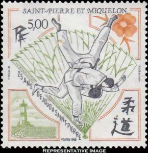 Saint Pierre & Miquelon Scott 513 Mint never hinged.