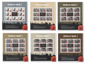 Gibraltar 2014 Centenary Of World War 1 (1st Issue)  SG 1565 - 1570 - MNH/UMM