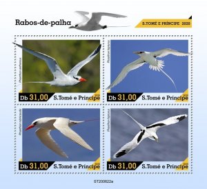 SAO TOME - 2020 - Tropical Birds - Perf 4v Sheet -Mint Never Hinged